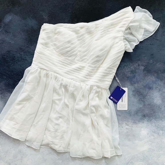 NWT A-Line/Princess One-Shoulder Short/Mini Dress - Picture 7 of 8